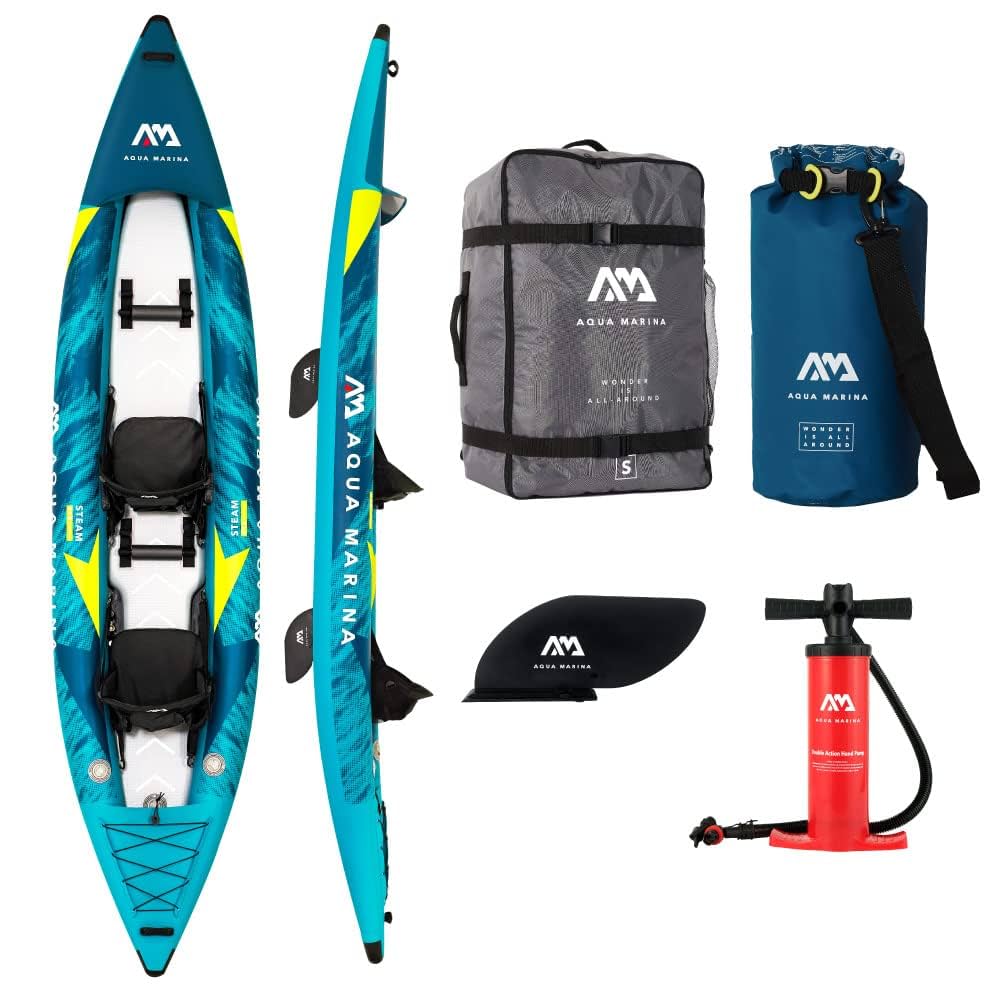 【美品】2気室&熱溶着　インフレータブルSUP AQUA MARIMA　12.6 Amazon | アクアマリーナ サップ SUP インフレータブル スタンド